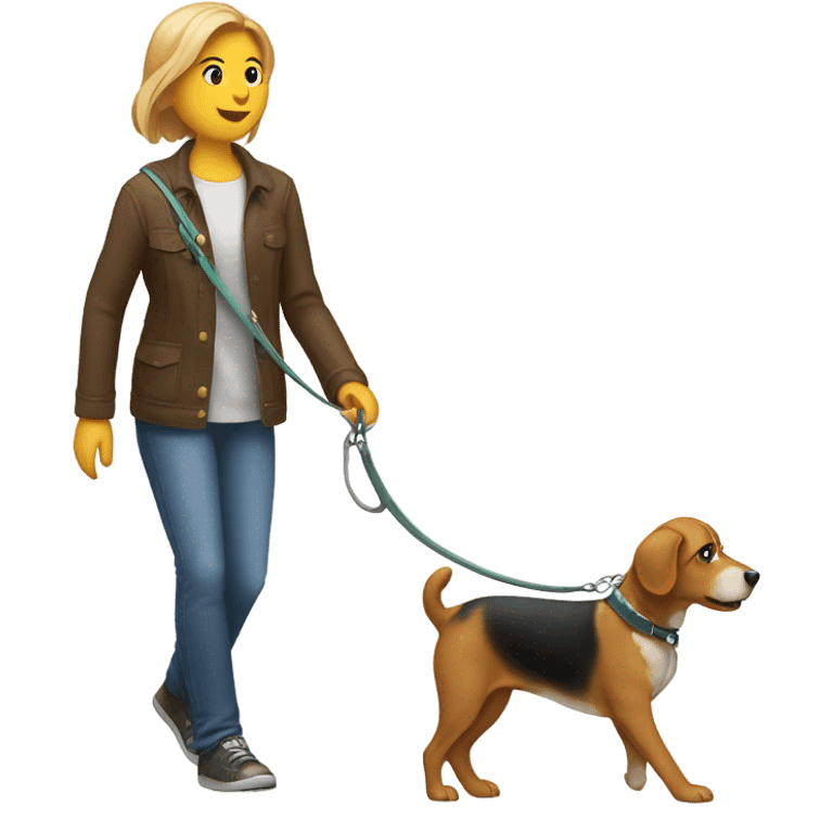 Walking dog emoji