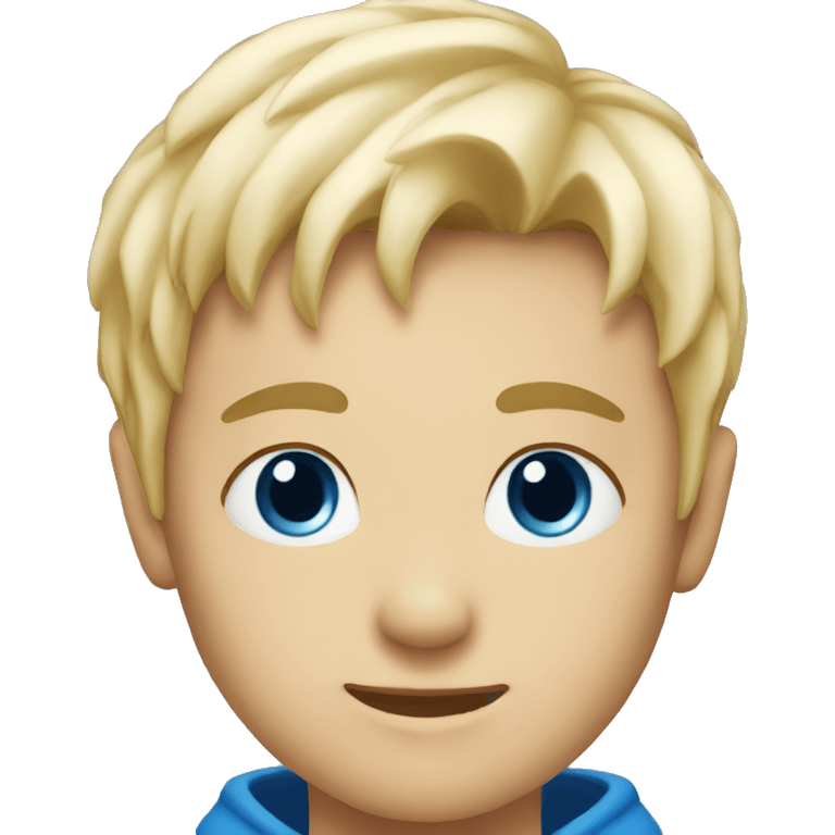 blonde &blue eyes boy emoji