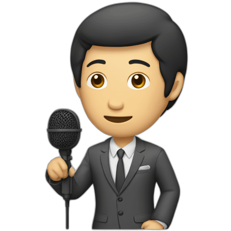 Chit yin htoo - Suit - microphone emoji