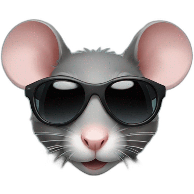 rat with sunglases emoji