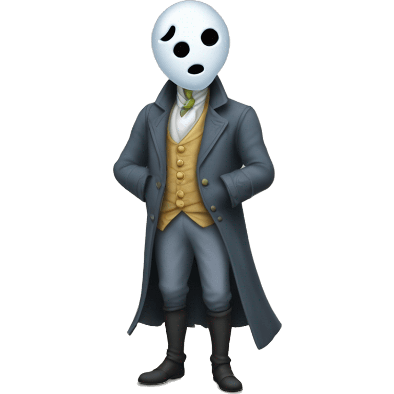 Nearly Headless Nick is a ghost in tattered noble attire with his head barely attached to his neck. Despite his eerie appearance, he carries an air of faded dignity. emoji