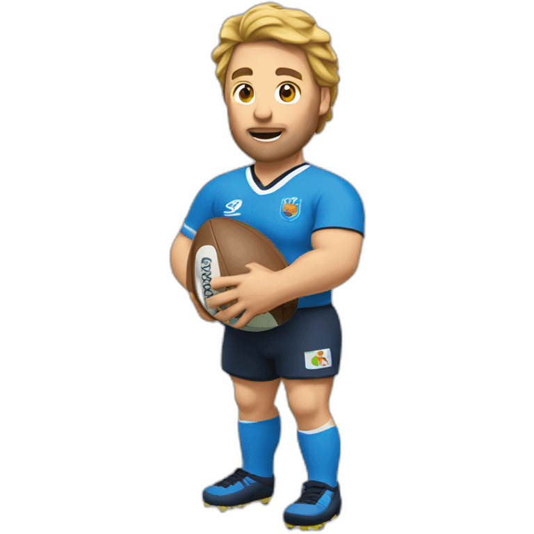 Un rugbyman qui boit emoji