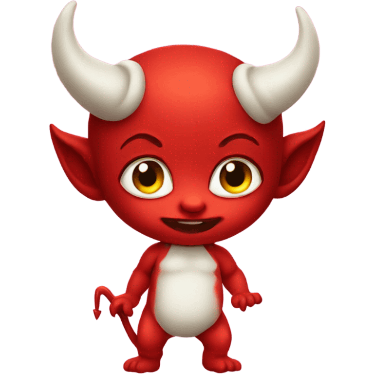 baby devil wearing dipers emoji