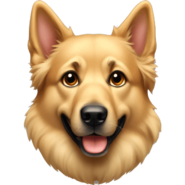 Golden shepherd oreille dressées emoji