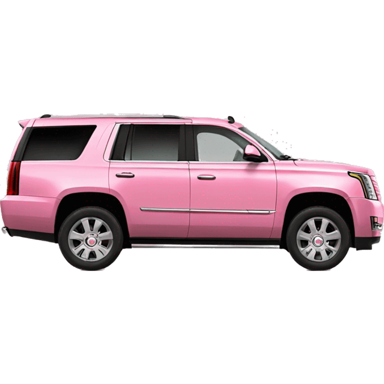 Pink Escalade truck emoji