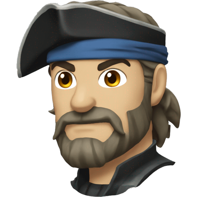 Solid snake pirate  emoji