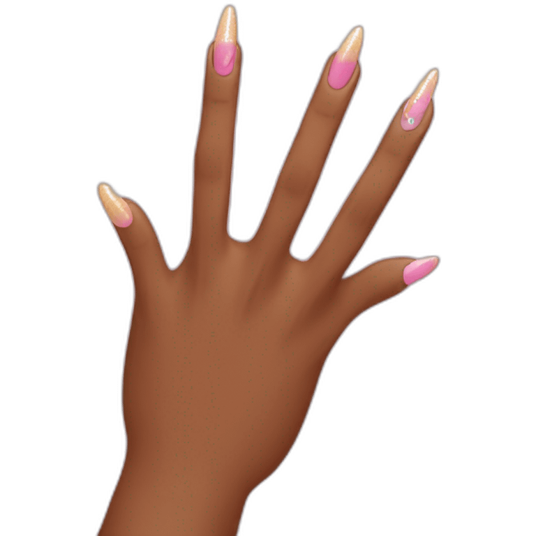 big fingerwith beaty  manicure emoji