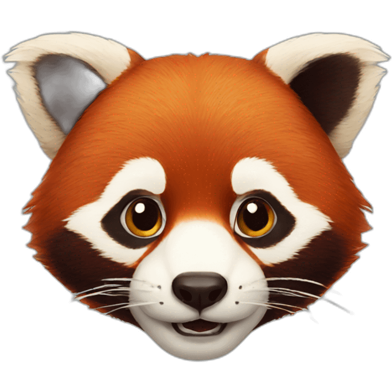 Red panda face emoji