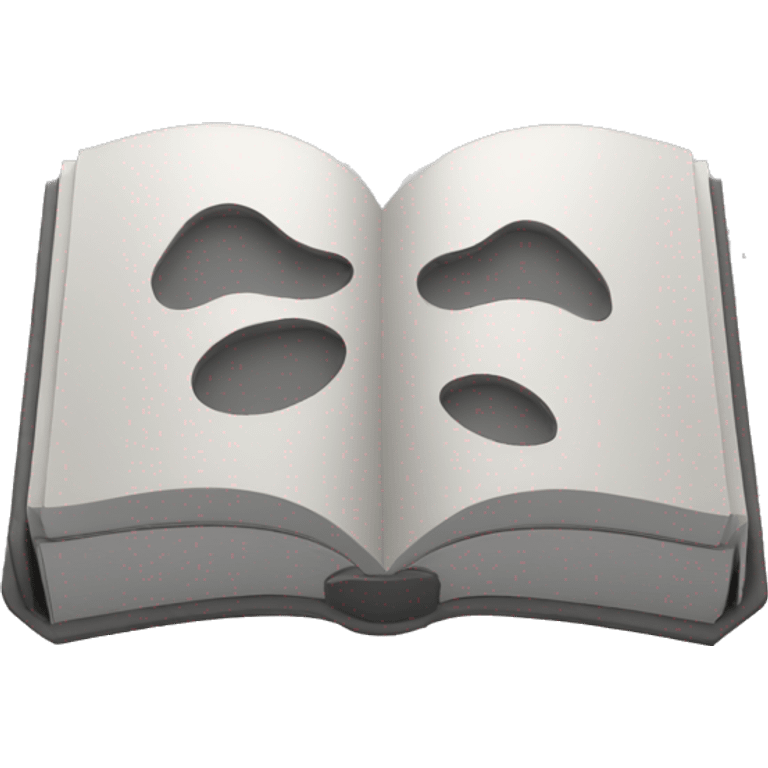 books 3D gray emoji