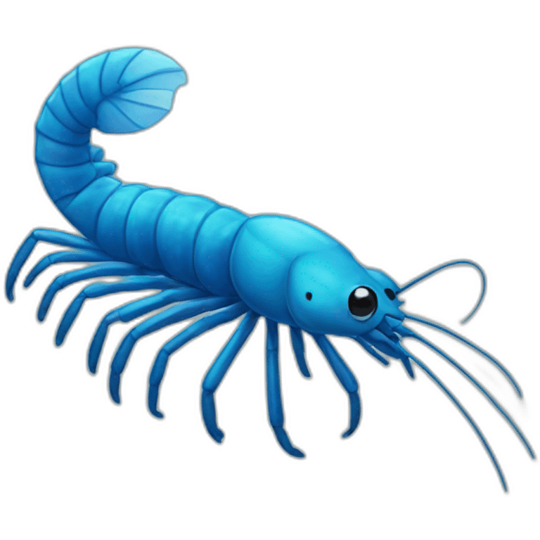 blue shrimp emoji