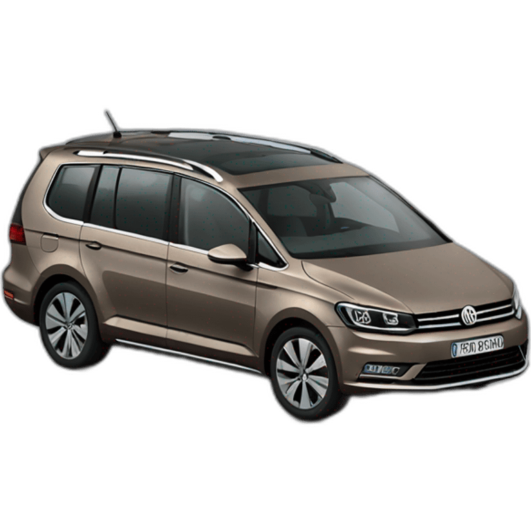 VW Touran grey and brown emoji