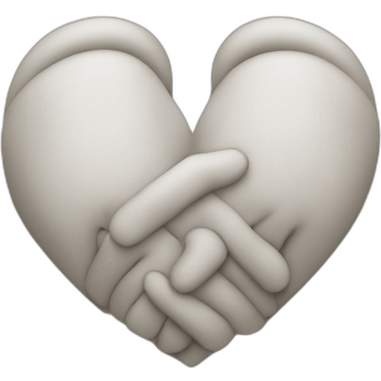 Coeur formé avec les mains emoji