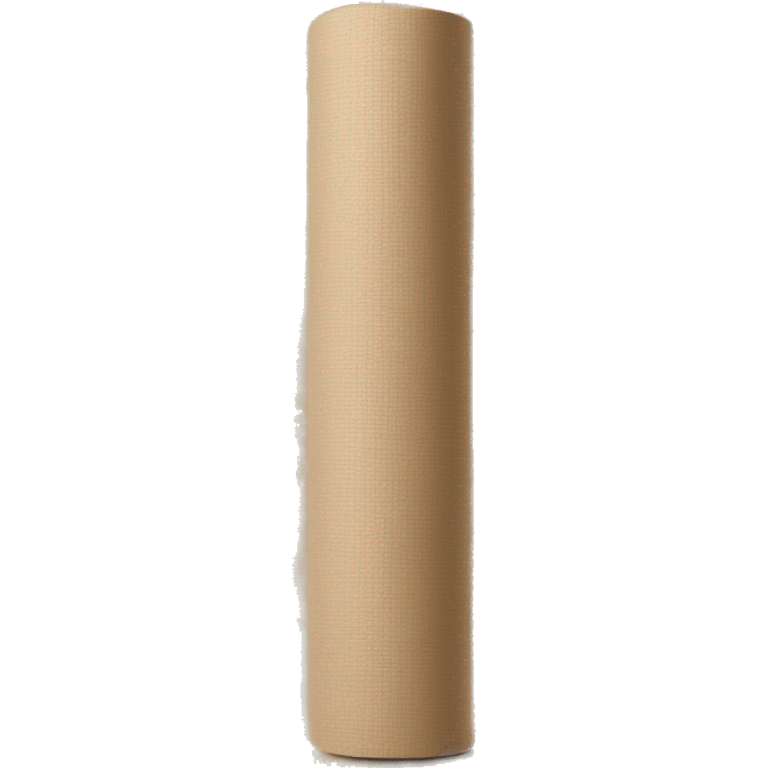 beige half rolled out yoga mat emoji