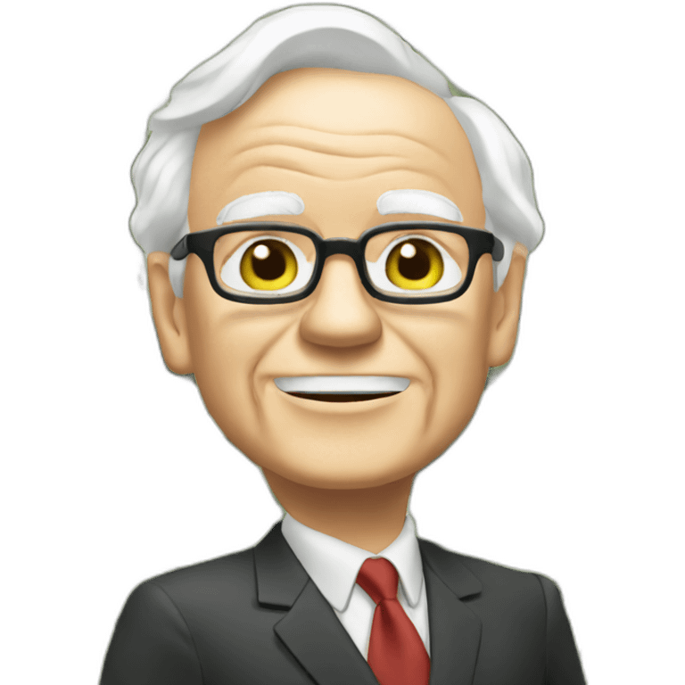 warren buffet with money emoji