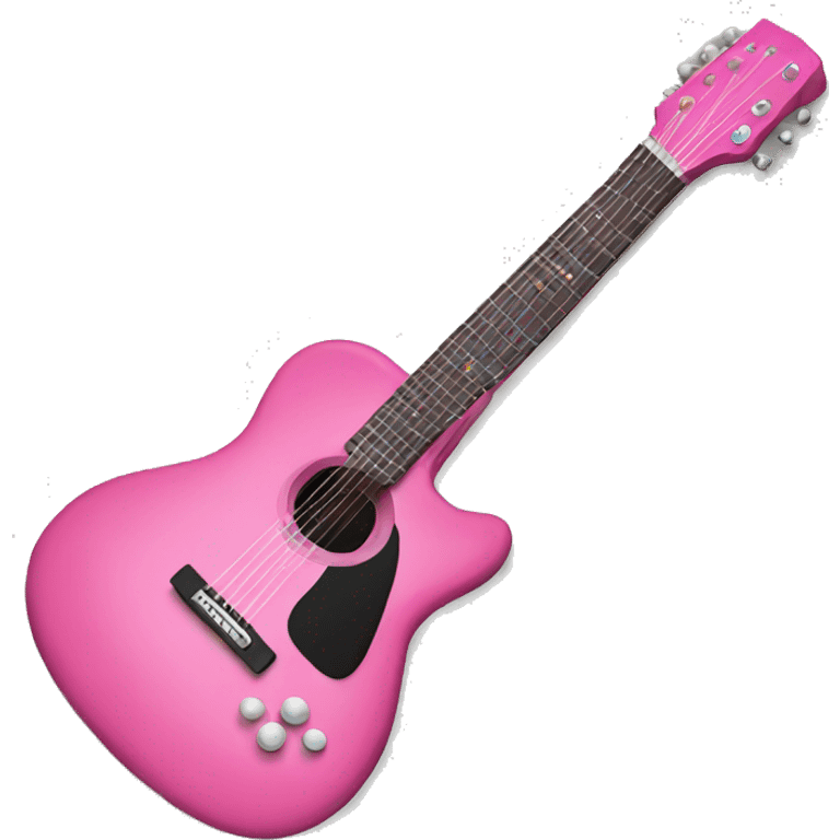 pink guitar emoji