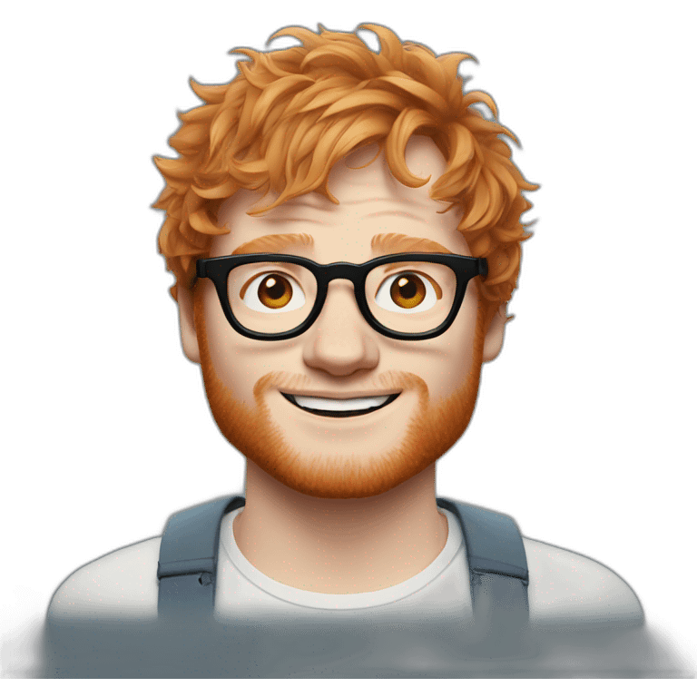 ed sheeran with glasses emoji