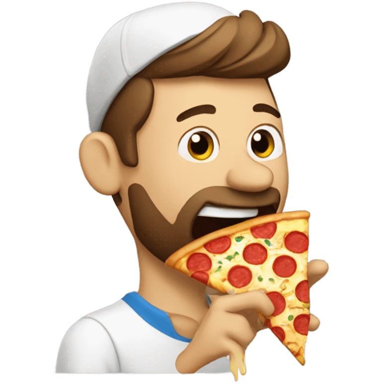 Eating pizza emoji