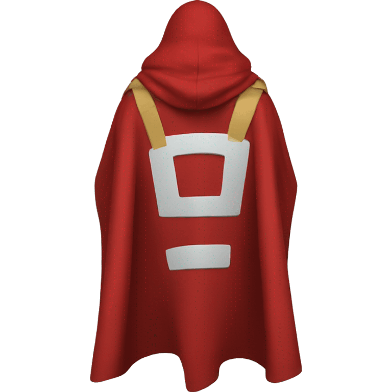 red hero cape back view emoji