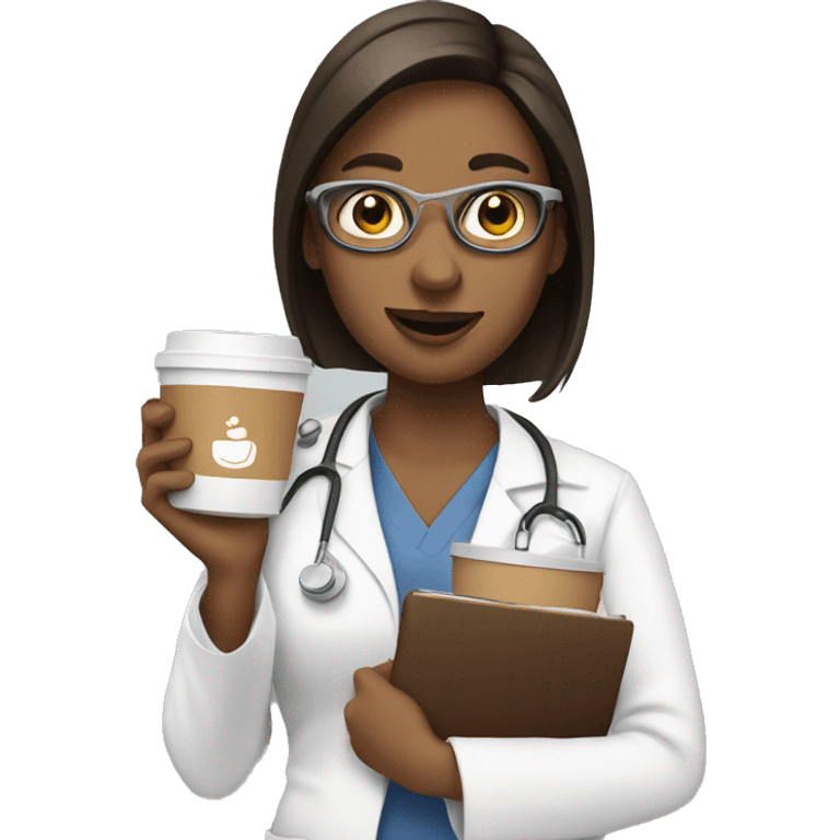 Nursing student with lots of coffee emoji