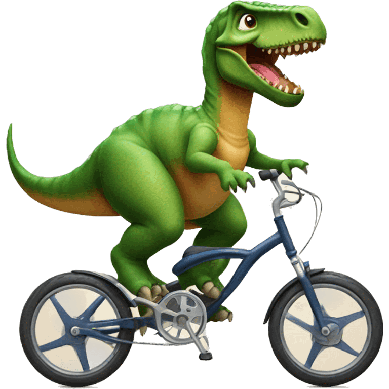 dinosaur on bike  emoji