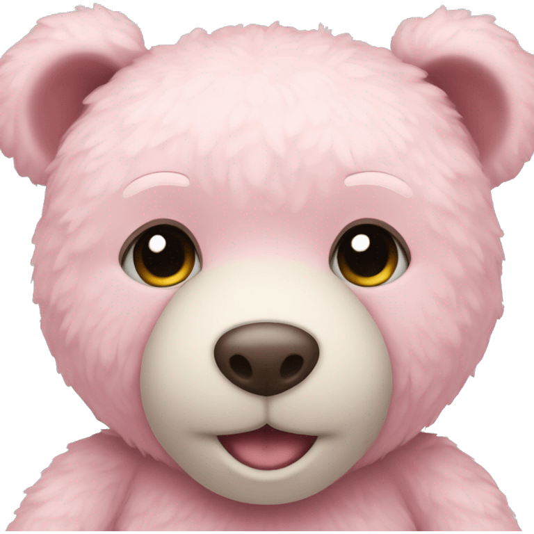 pastel pink teddy bear emoji