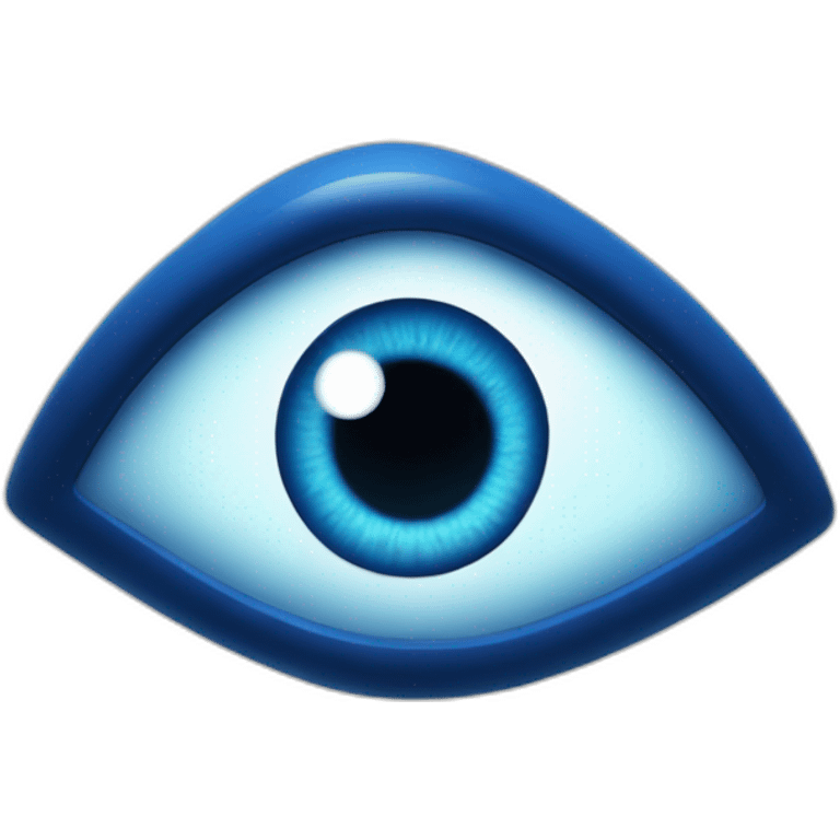 Evil Eye blue emoji