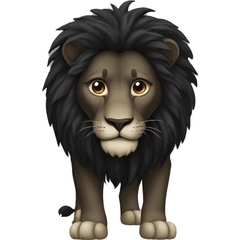 BLACK LION  emoji