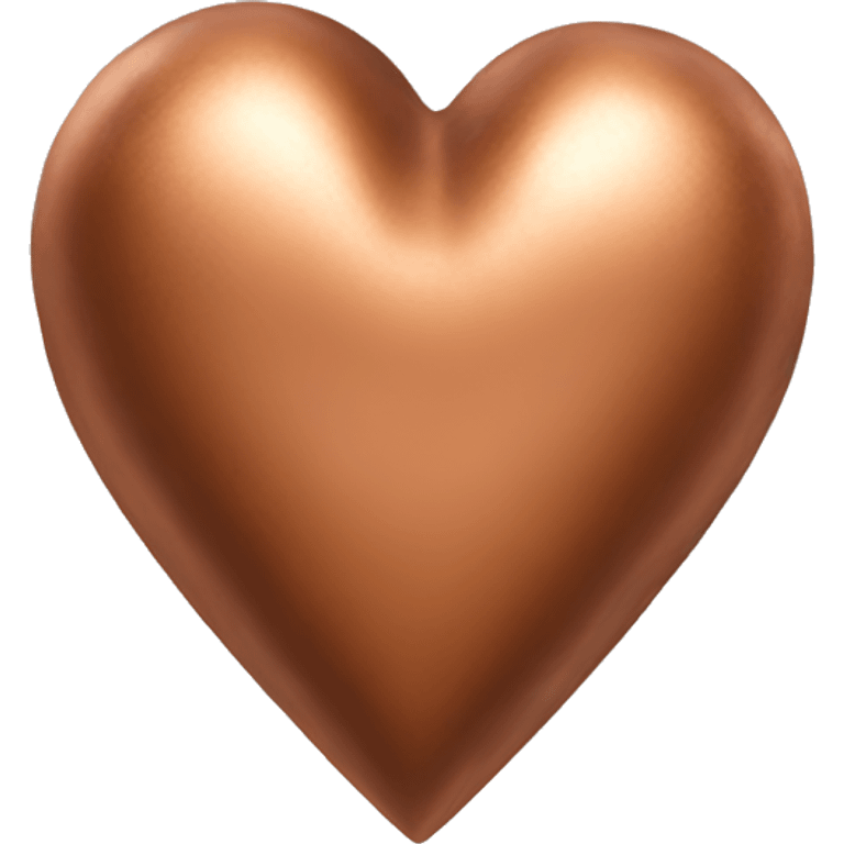 Copper heart emoji