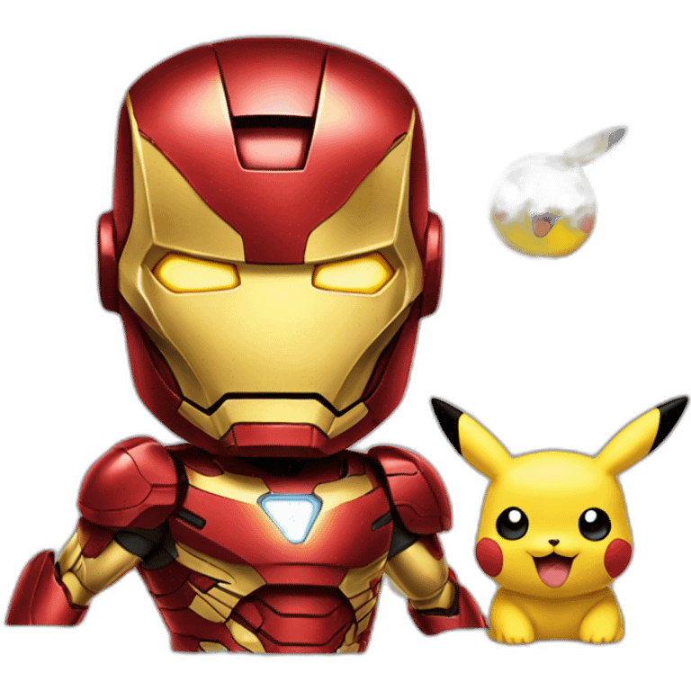 Iron Man et Pikachu  emoji