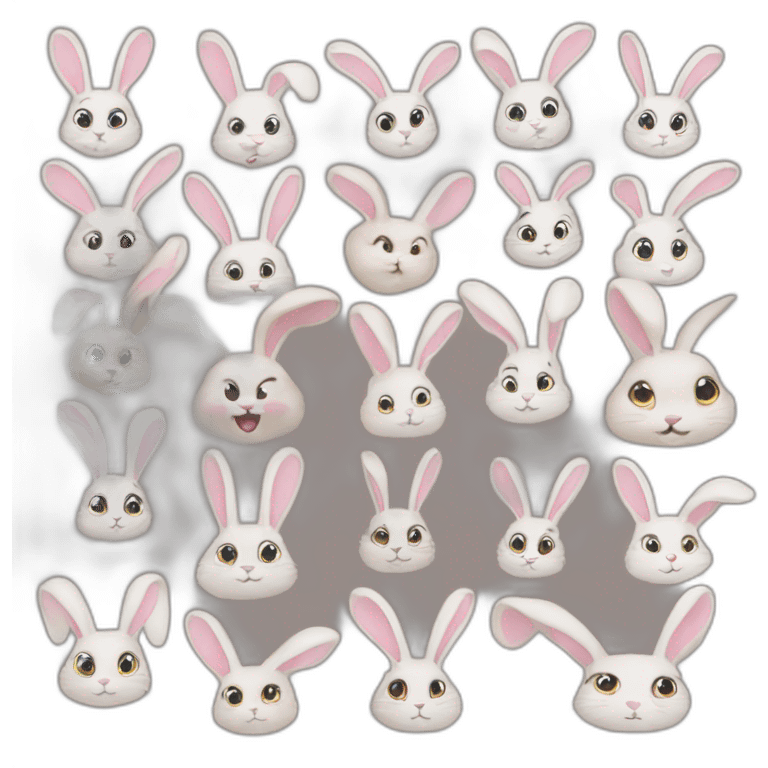 22 bunnies emoji