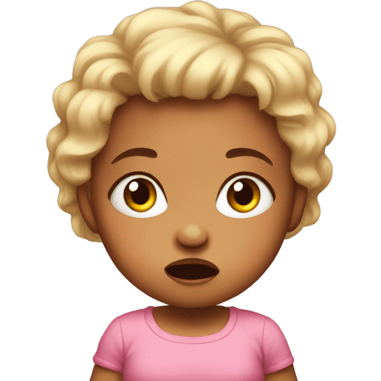 furious baby girl toddler emoji