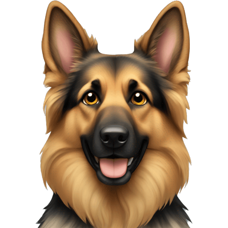 Long haired German Shepard  emoji