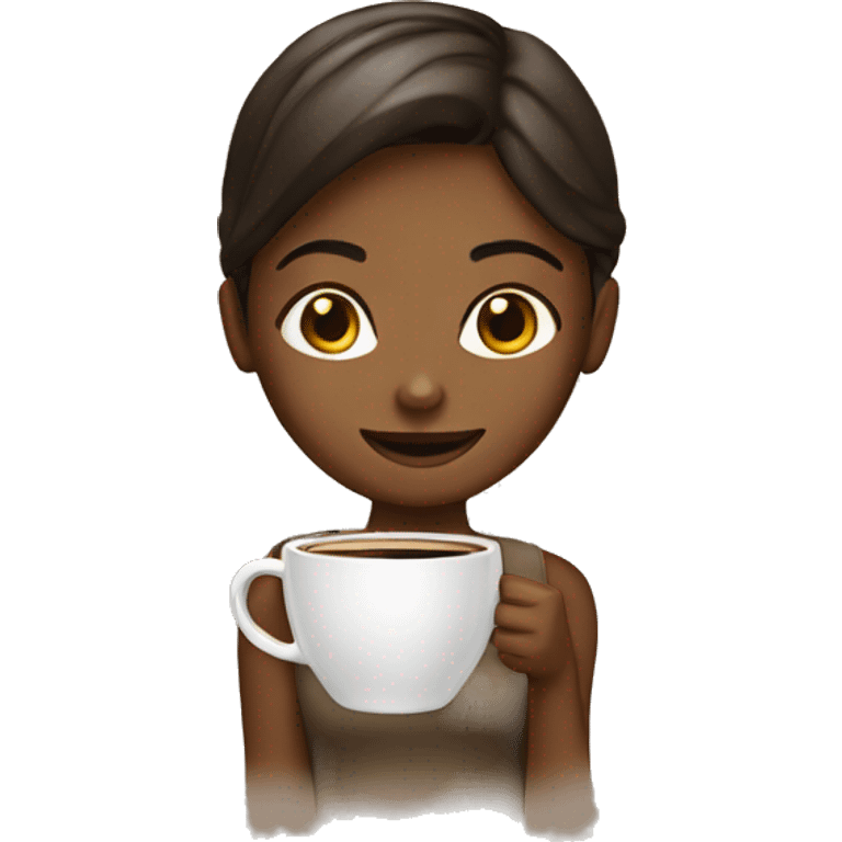 Girls coffee  emoji