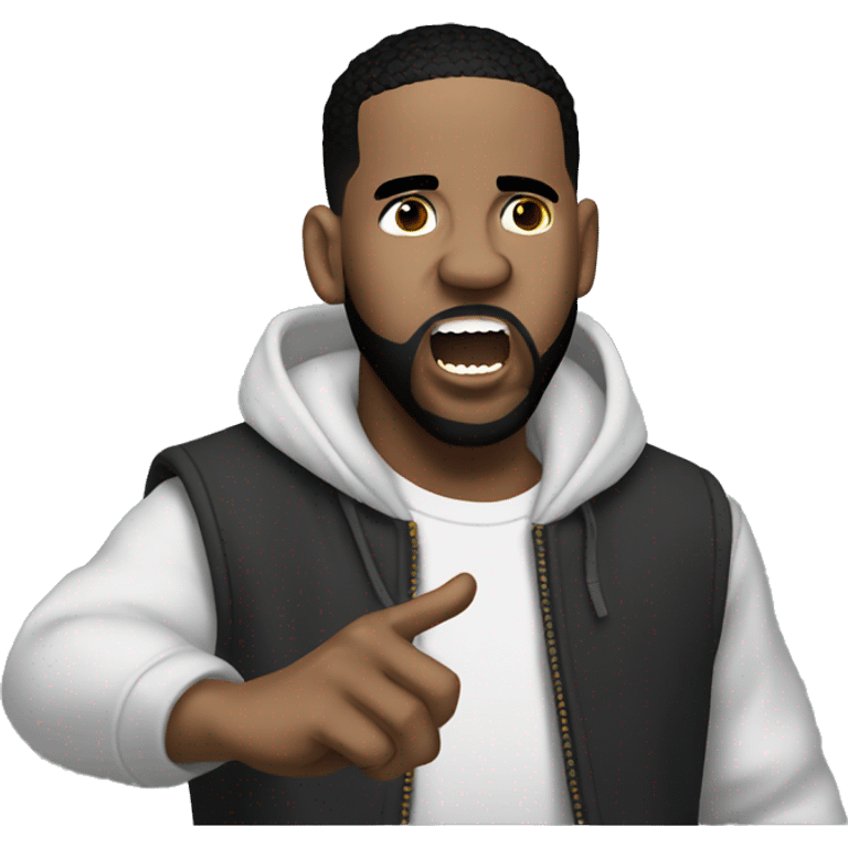 Kendrick yelling at drake emoji