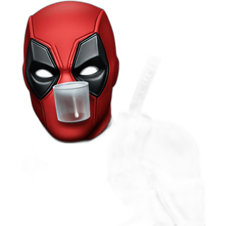 Deadpool's drinking jagermaister emoji