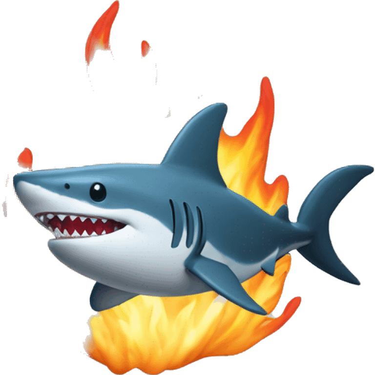 FLAMME EN FORME DE REQUIN emoji