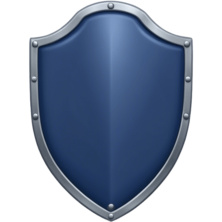 a navy blue shield with a iron glove  emoji