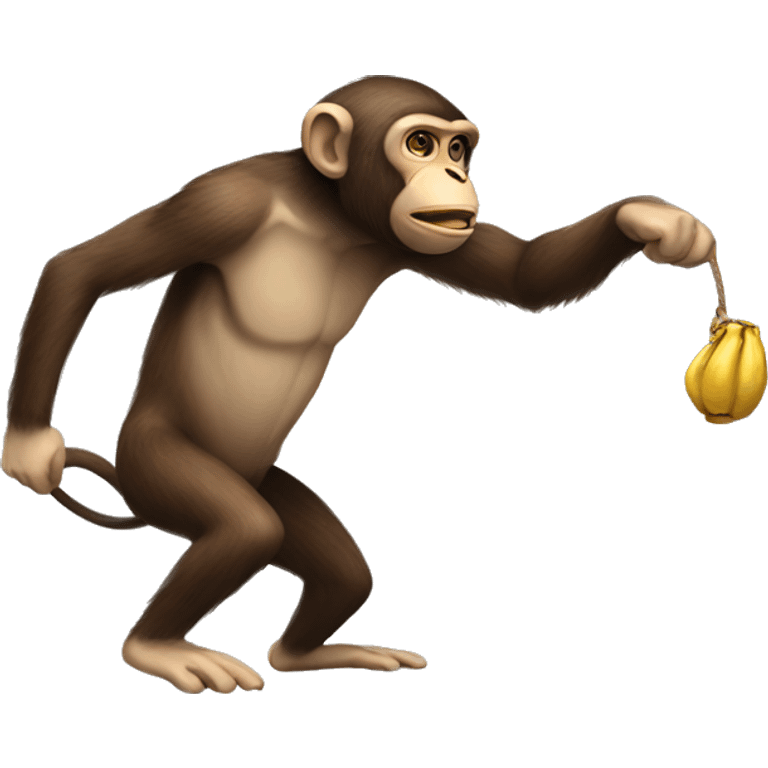 monkey stealing  emoji