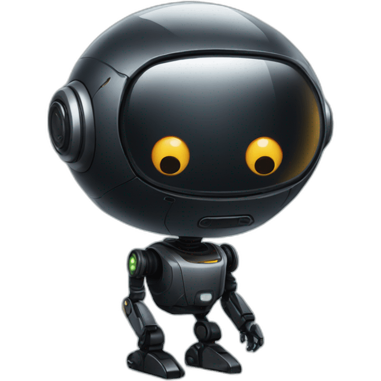 cute space black robot emoji