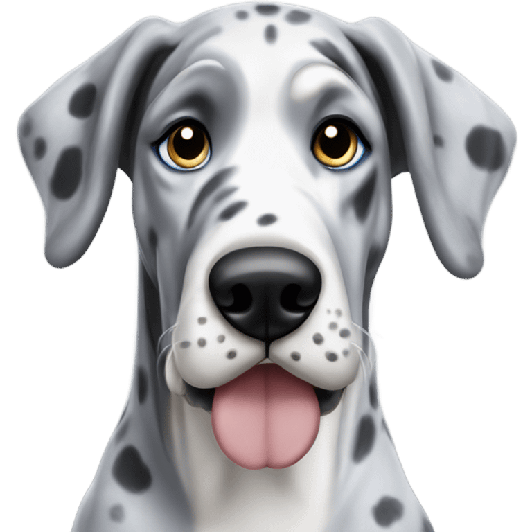 Blue Merle Great Dane  emoji