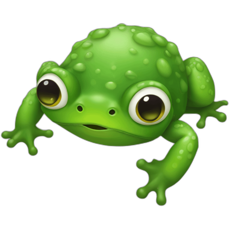 Poulpe bisous grenouille emoji