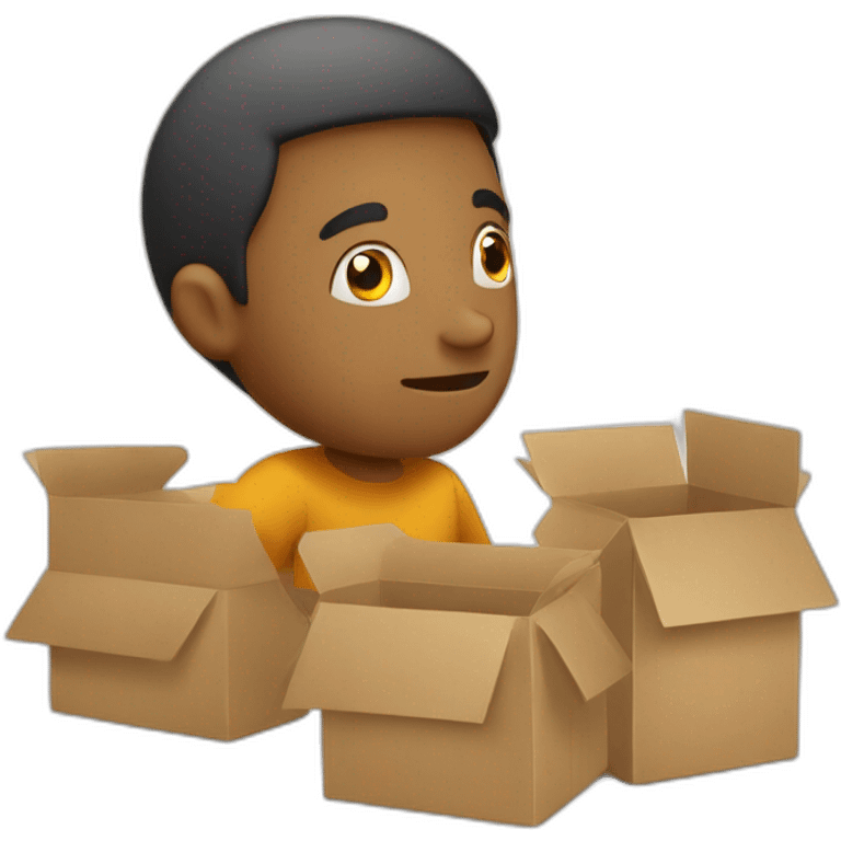 Thinking the boxes in a lsit emoji