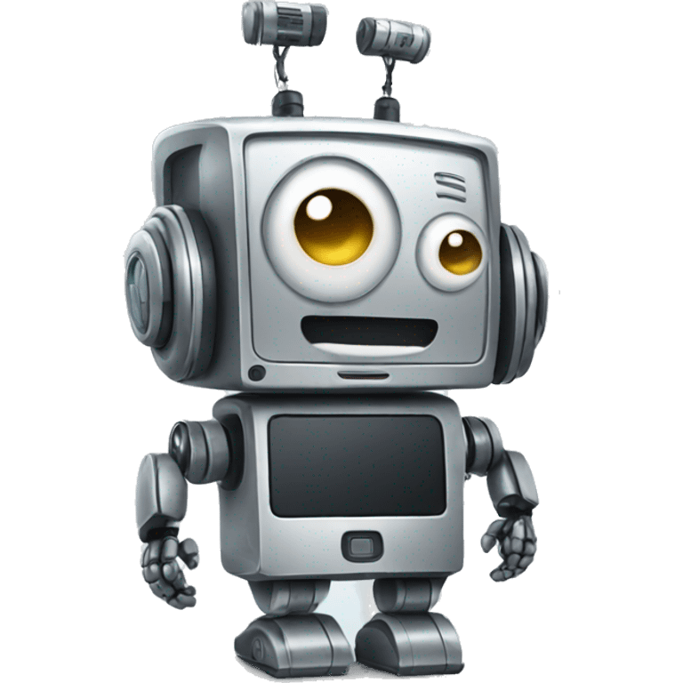 ROBOT with phone emoji