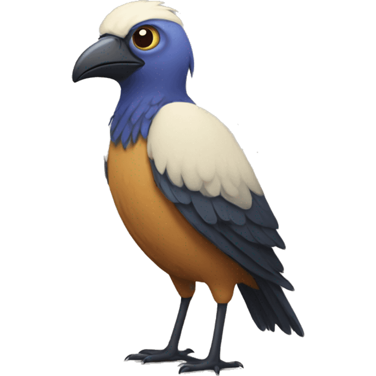 make the weirdest looking bird emoji