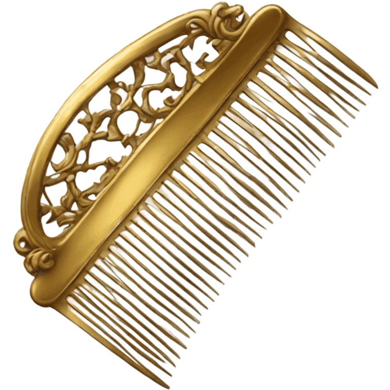 antique golden comb emoji