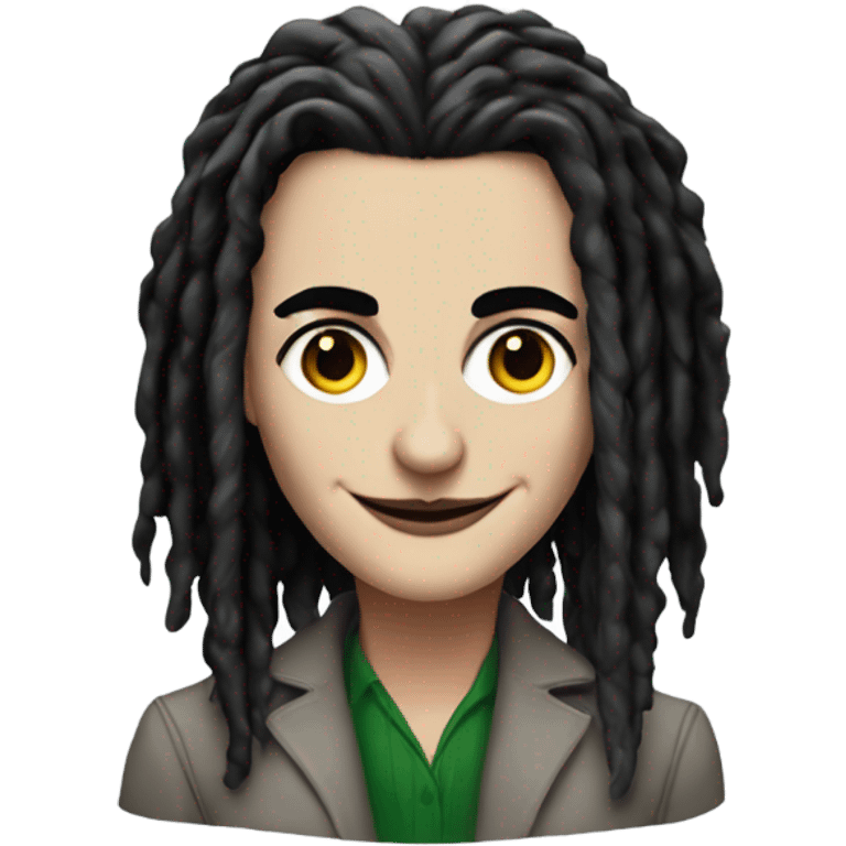 joaquin phoenix Joker as a female, black dreadlocks emoji