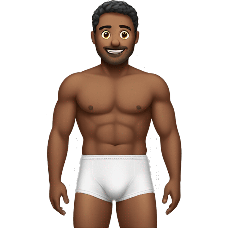 man wearing underwear emoji