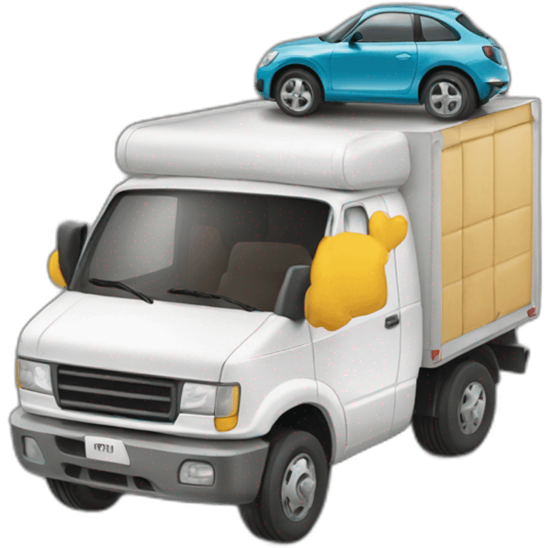 Voiture sur camion emoji