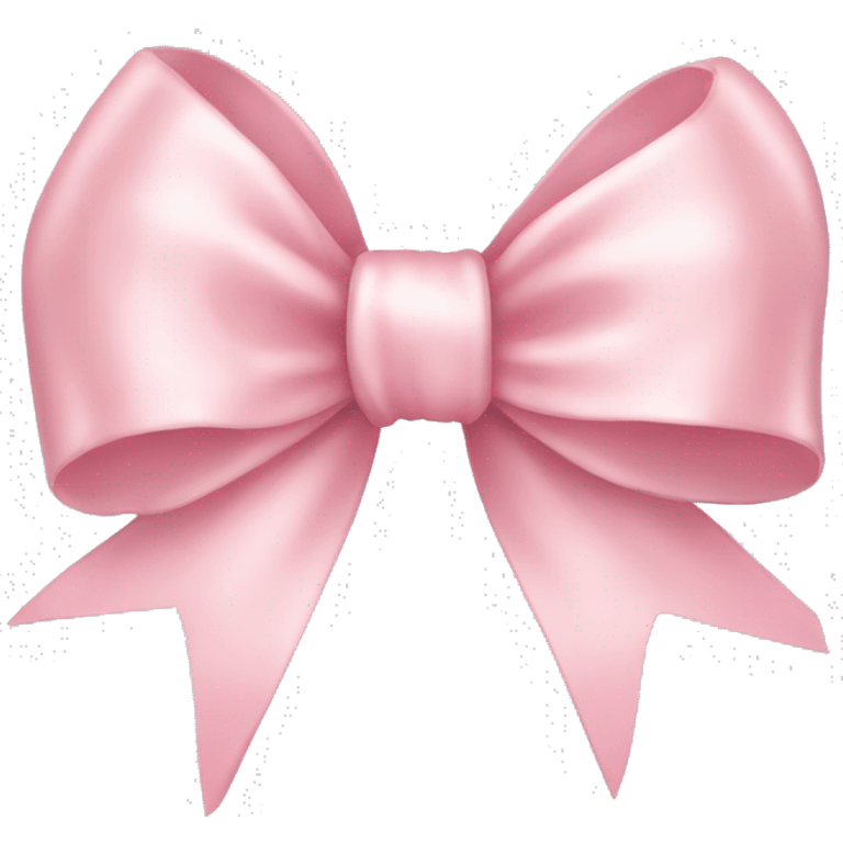 light pink ribbon bow emoji