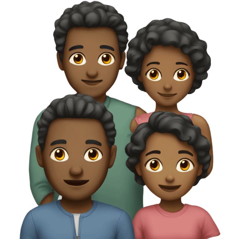 A family of 6 emoji